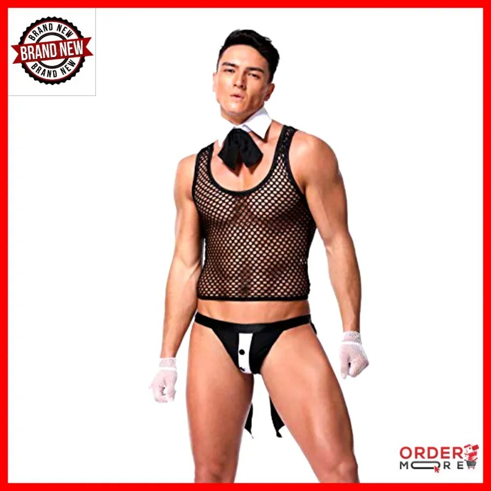 Men's Lingerie Set One Size Polyester Spandex Stretch Costume